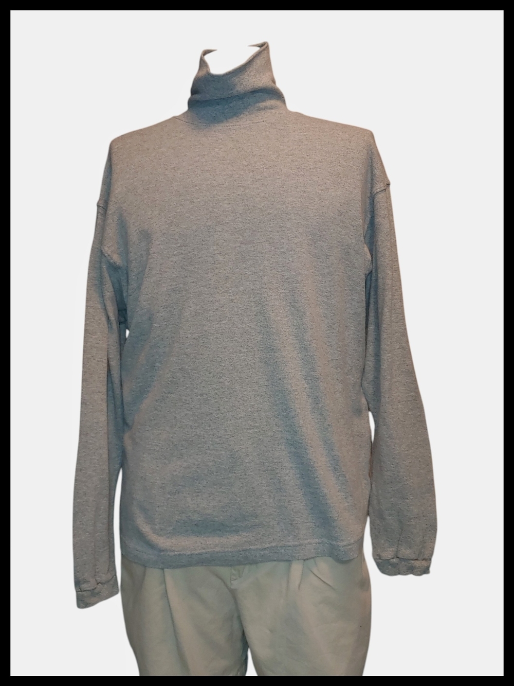 Puritan Gray Turtleneck Sweater